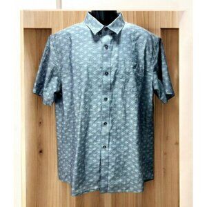 Travis Mathews Men's Gray‎ Printed Short Sleeve Shirt XL